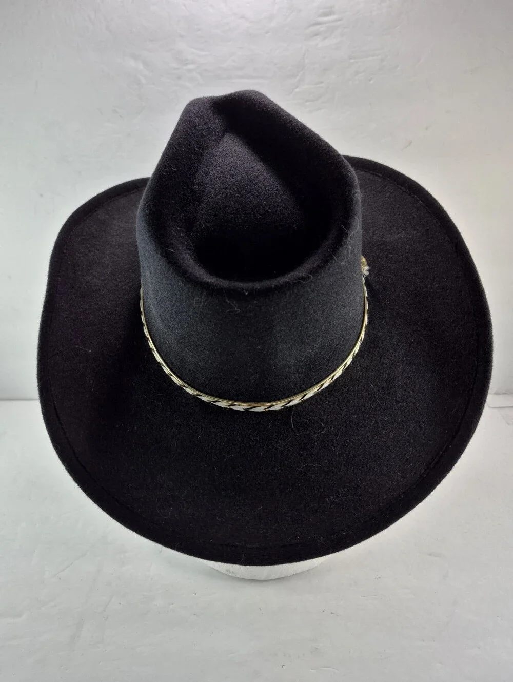 Summit Hat Co. 7X Wool Felt Black Western Cowboy Hat Size 6 5/8. Unisex Western